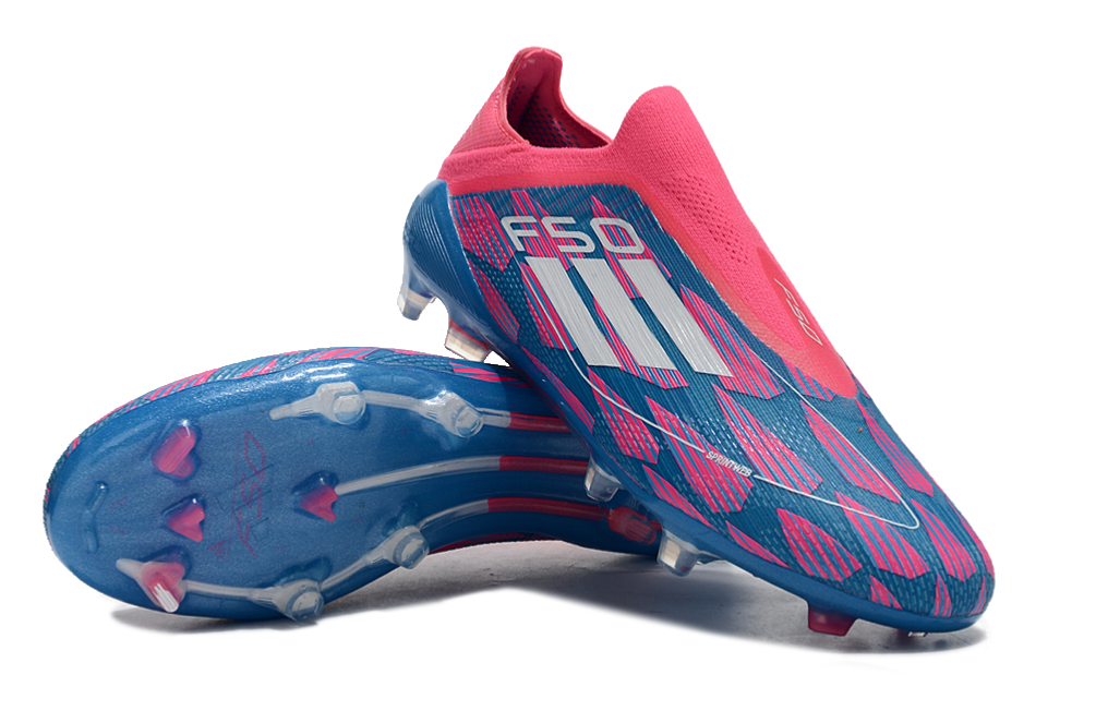 F50 Laceless “Solar Pink and Blue”