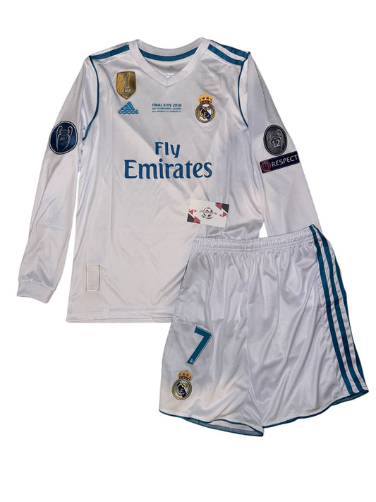 Real Madrid 17/18 Home Kids