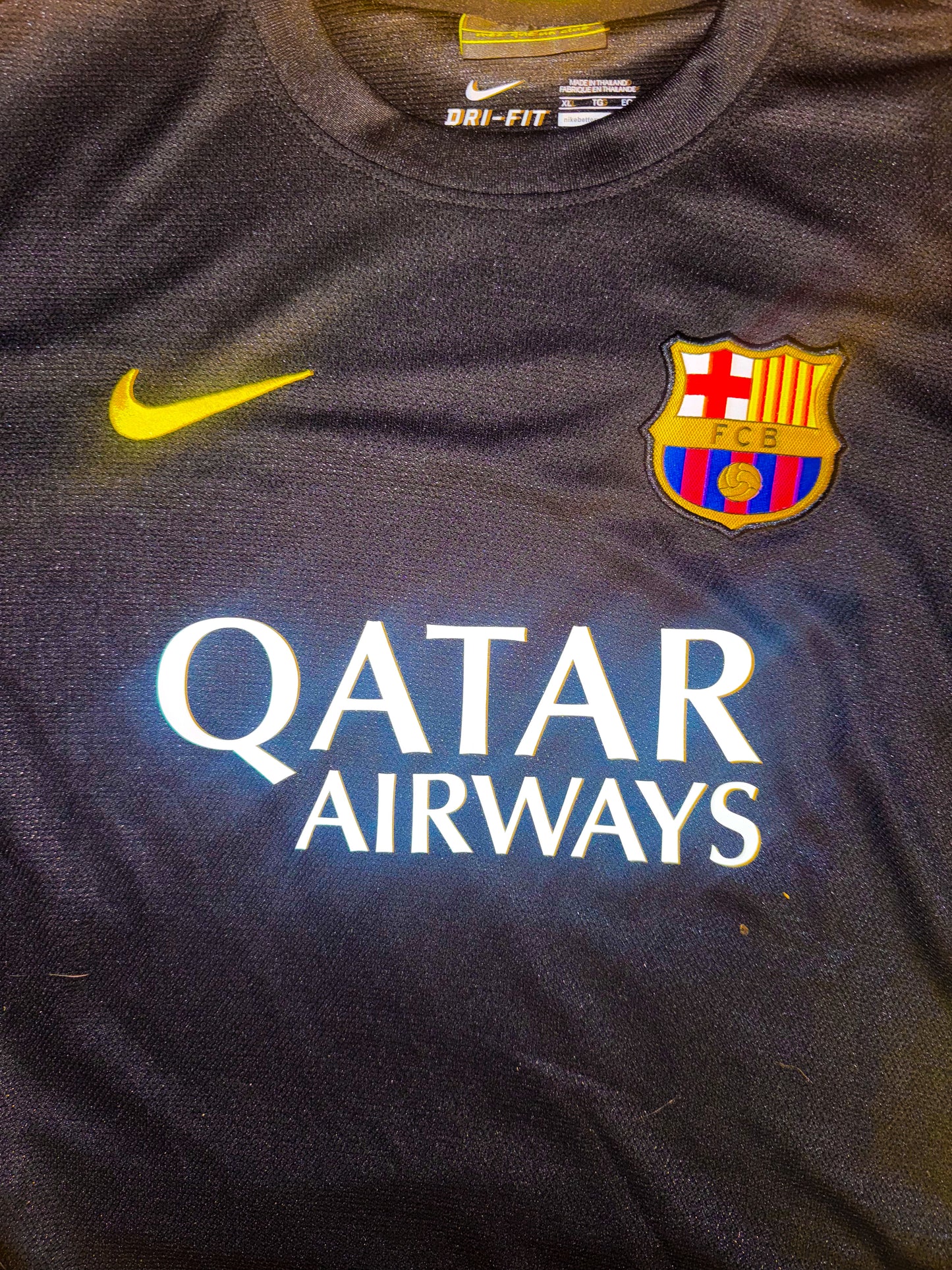 Barcelona 13/14 Away Black Kit Retro