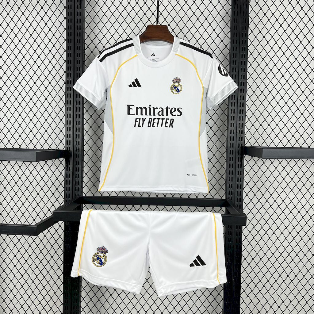 Real Madrid 2025/2026 Home Kids