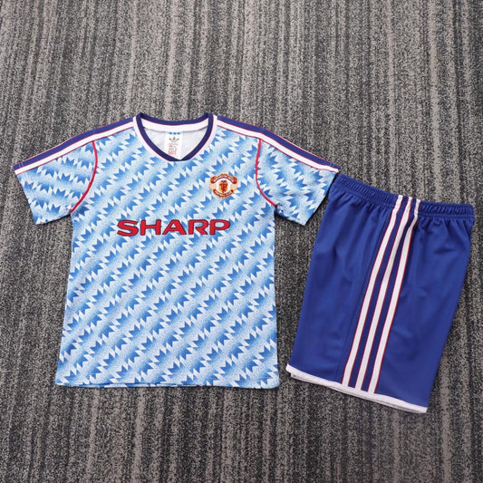 Man United 90/92 Away Retro Kids