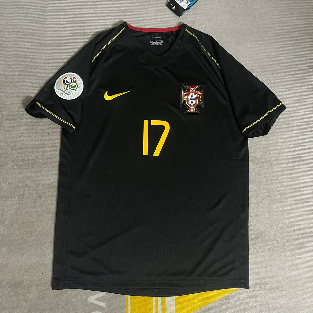 Portugal 2006 black kit retro
